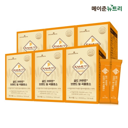 골드 카무트® 브랜드 밀 곡물효소 6박스 (6개월분)